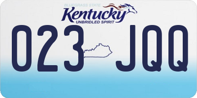 KY license plate 023JQQ