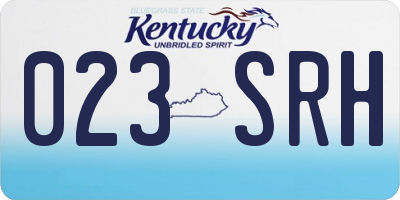 KY license plate 023SRH