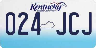 KY license plate 024JCJ