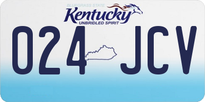 KY license plate 024JCV