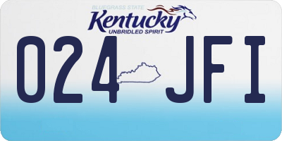 KY license plate 024JFI