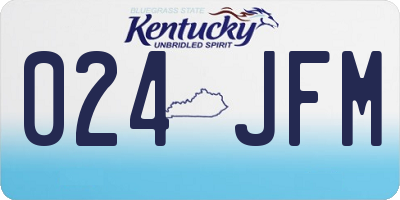 KY license plate 024JFM
