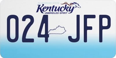 KY license plate 024JFP