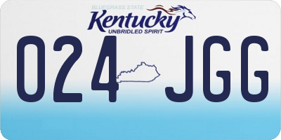 KY license plate 024JGG