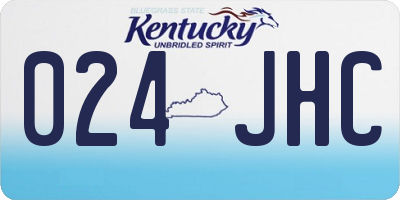 KY license plate 024JHC