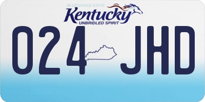 KY license plate 024JHD