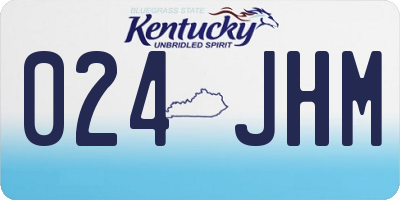 KY license plate 024JHM