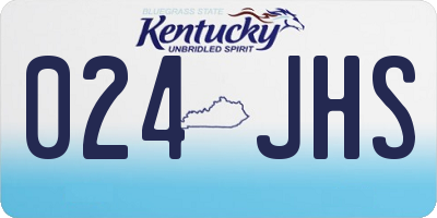 KY license plate 024JHS