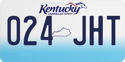 KY license plate 024JHT