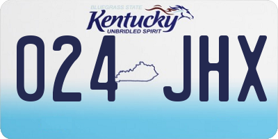 KY license plate 024JHX