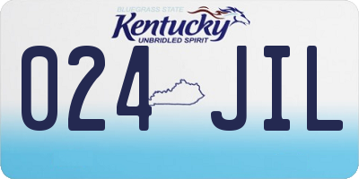 KY license plate 024JIL