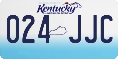 KY license plate 024JJC