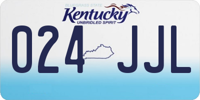 KY license plate 024JJL