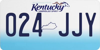 KY license plate 024JJY