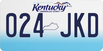 KY license plate 024JKD