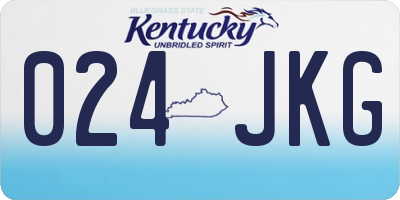 KY license plate 024JKG
