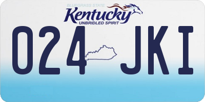 KY license plate 024JKI