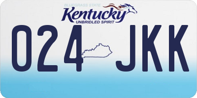 KY license plate 024JKK