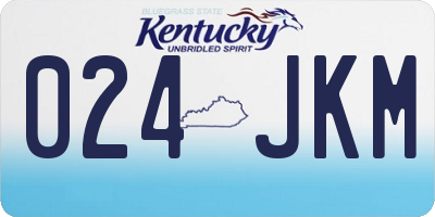 KY license plate 024JKM