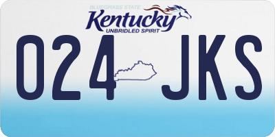 KY license plate 024JKS