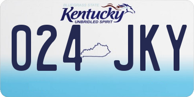 KY license plate 024JKY