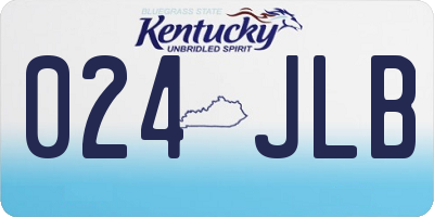 KY license plate 024JLB