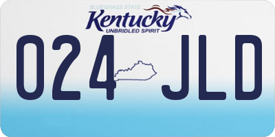 KY license plate 024JLD