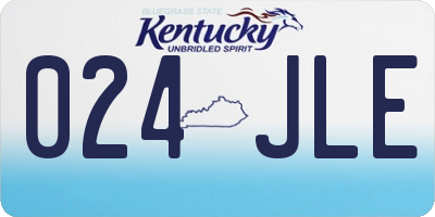 KY license plate 024JLE