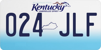 KY license plate 024JLF