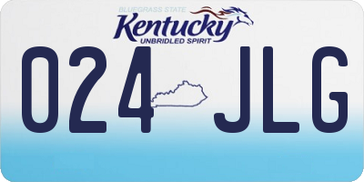 KY license plate 024JLG