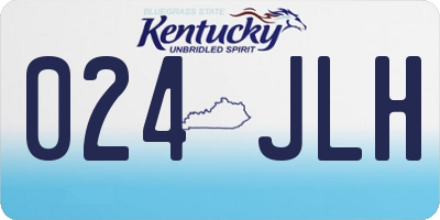 KY license plate 024JLH