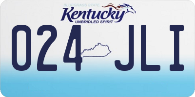 KY license plate 024JLI