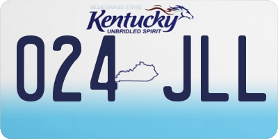 KY license plate 024JLL