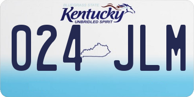 KY license plate 024JLM