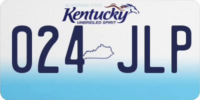 KY license plate 024JLP
