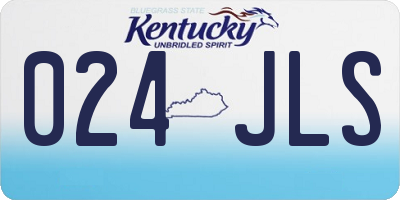 KY license plate 024JLS