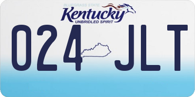 KY license plate 024JLT