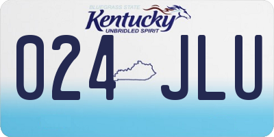 KY license plate 024JLU