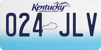 KY license plate 024JLV