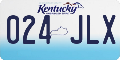 KY license plate 024JLX
