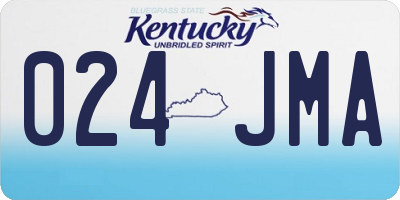 KY license plate 024JMA