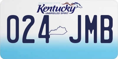 KY license plate 024JMB