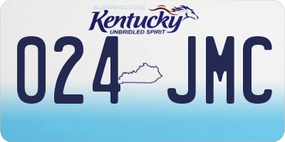 KY license plate 024JMC