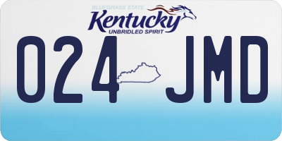KY license plate 024JMD