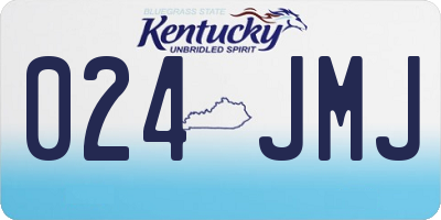 KY license plate 024JMJ