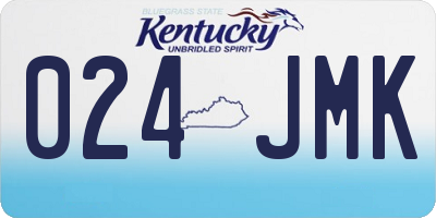 KY license plate 024JMK