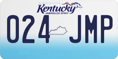 KY license plate 024JMP