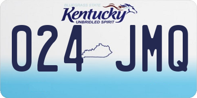 KY license plate 024JMQ