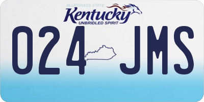 KY license plate 024JMS