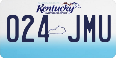 KY license plate 024JMU